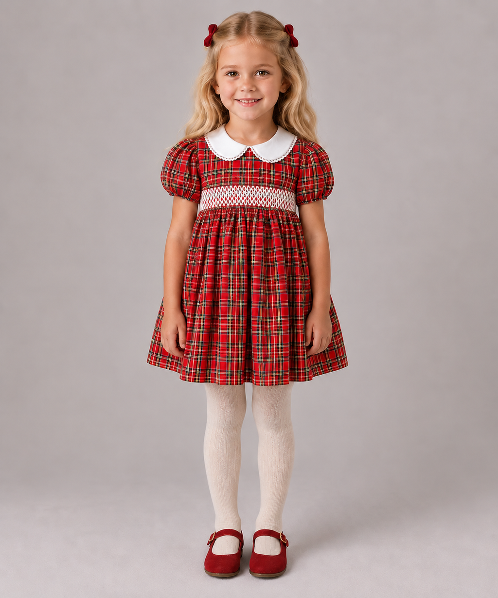 AW26 Deolinda Red Tartan Dress