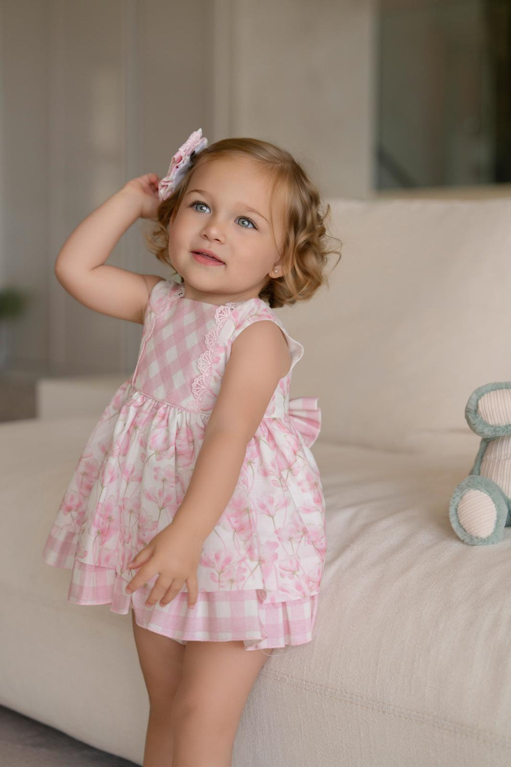 PRE ORDER SS26 Miranda Baby Girls Pink Floral Dress
