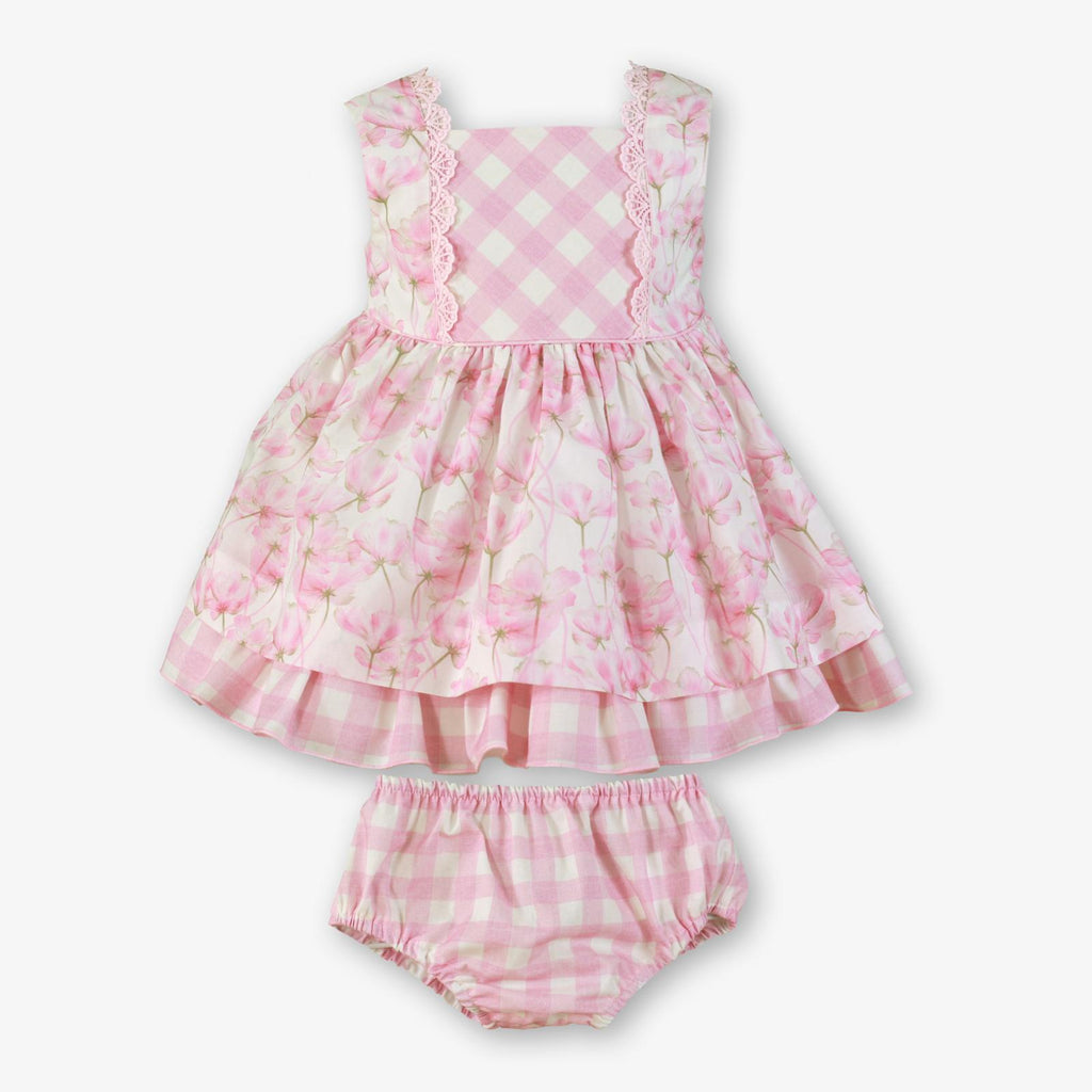 PRE ORDER SS26 Miranda Baby Girls Pink Floral Dress