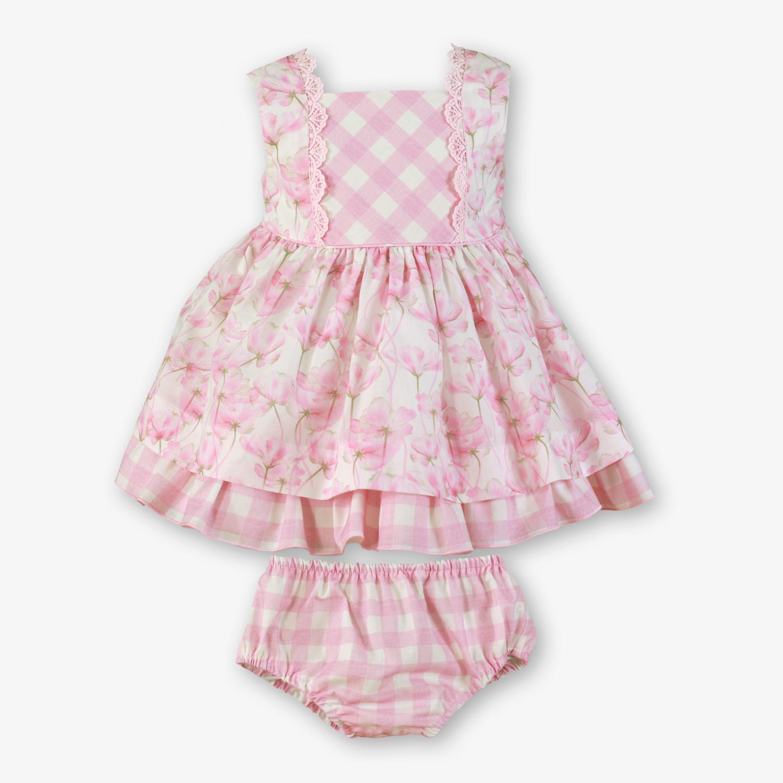 PRE ORDER SS26 Miranda Baby Girls Pink Floral Dress
