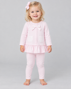AW26 Pastels & Co Girls Pink Tunic Leggings Set - Alana