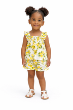 SS26 Deolinda Girls Lemon Short Set