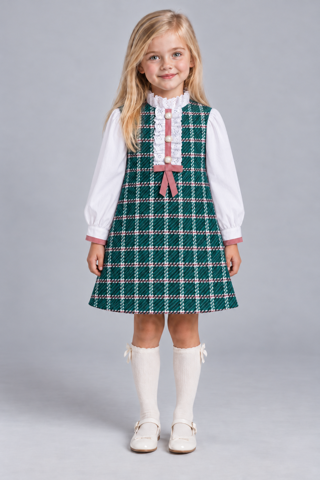 AW26 Rochy Girls Green Dress