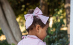 PRE ORDER AW25 Naxos Girls Pink Tweed Hair Bow
