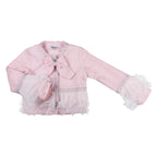PRE ORDER AW25 Naxos Girls Pink 2 Piece Tweed Blazer and Skirt Set 7669