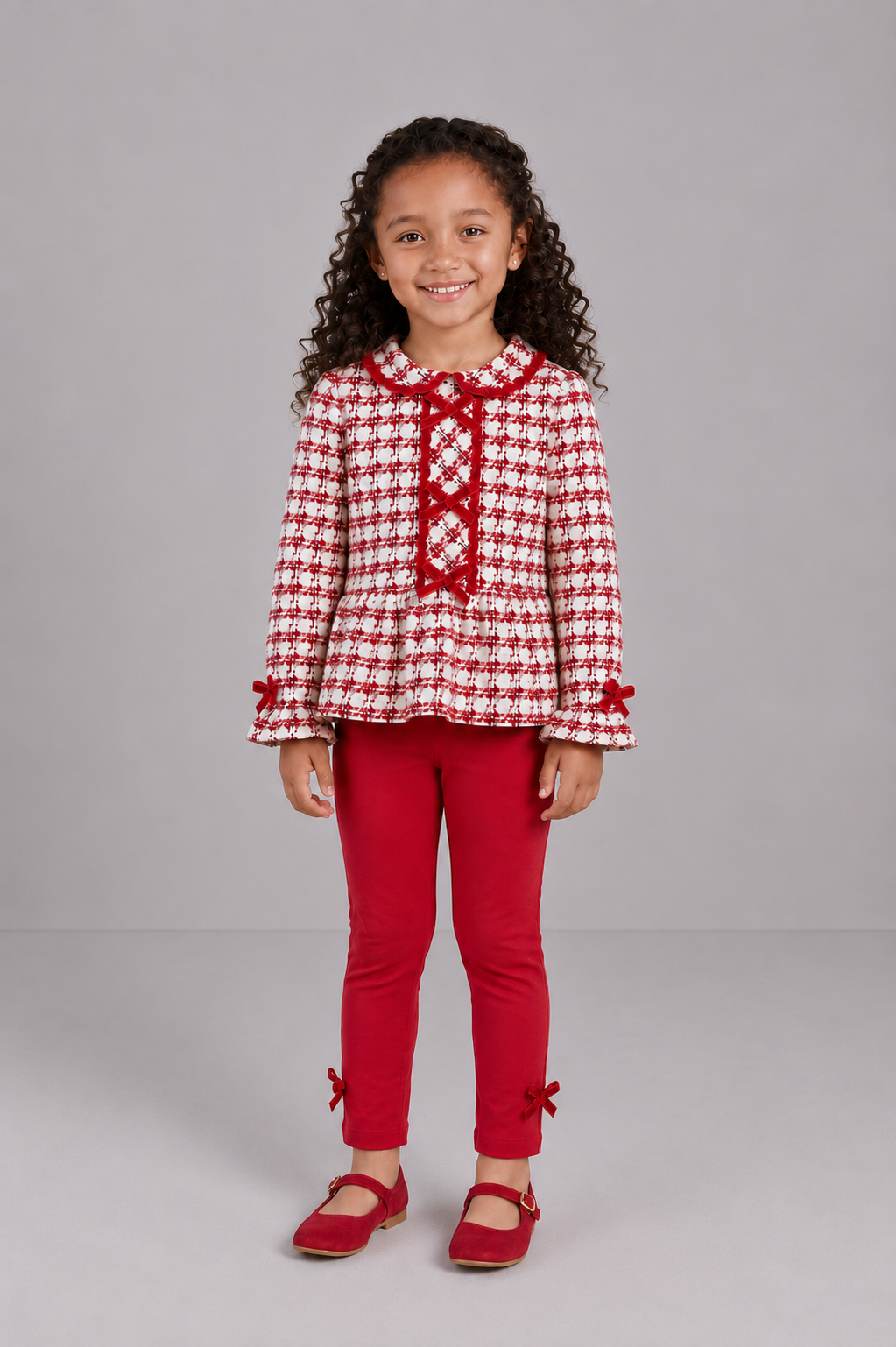 AW26 Chic by Deolinda Ivory & Red Legging Set
