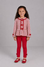 AW26 Chic by Deolinda Ivory & Red Legging Set