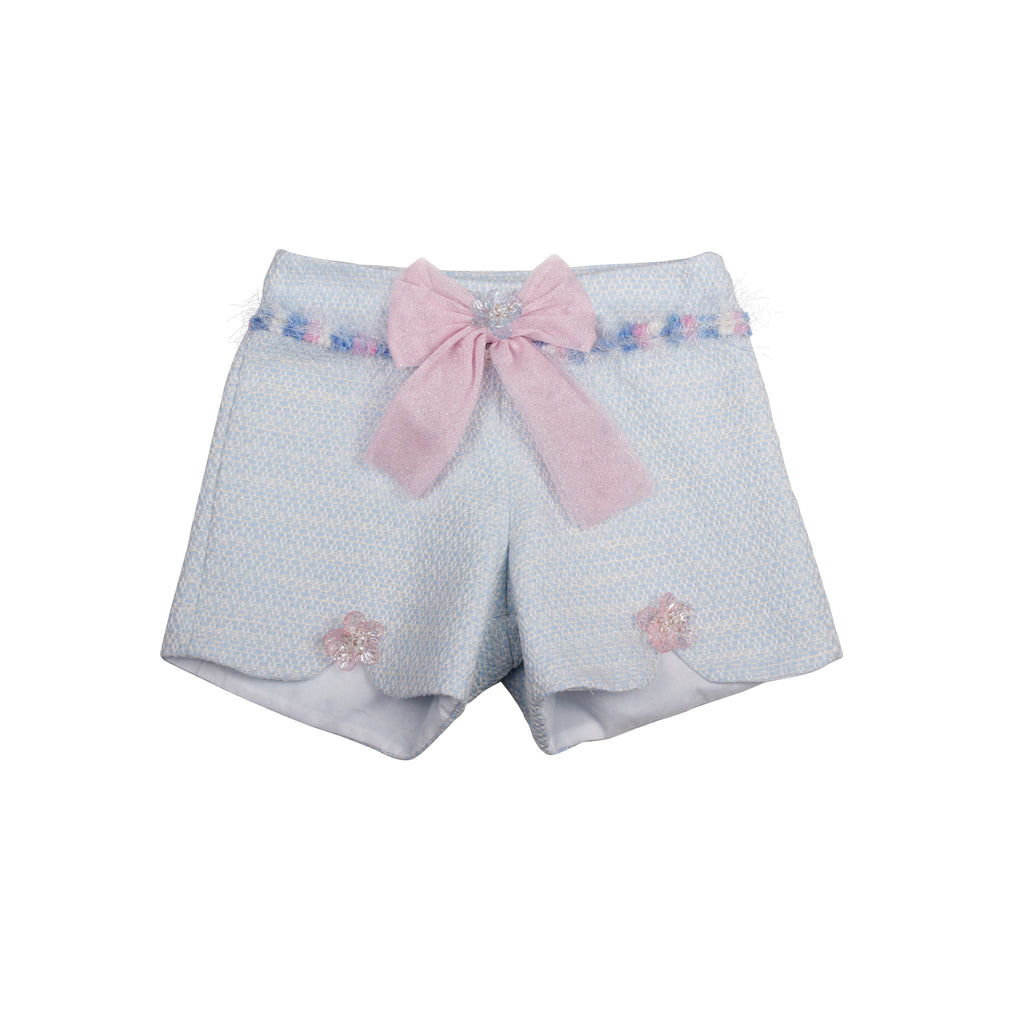 SS26 Naxos Girls Blue & Pink Tulle Short Set