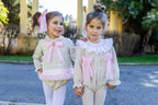 AW26 Naxos Pre Order Girls Pink Tweed Baby Dress & Matching Knickers