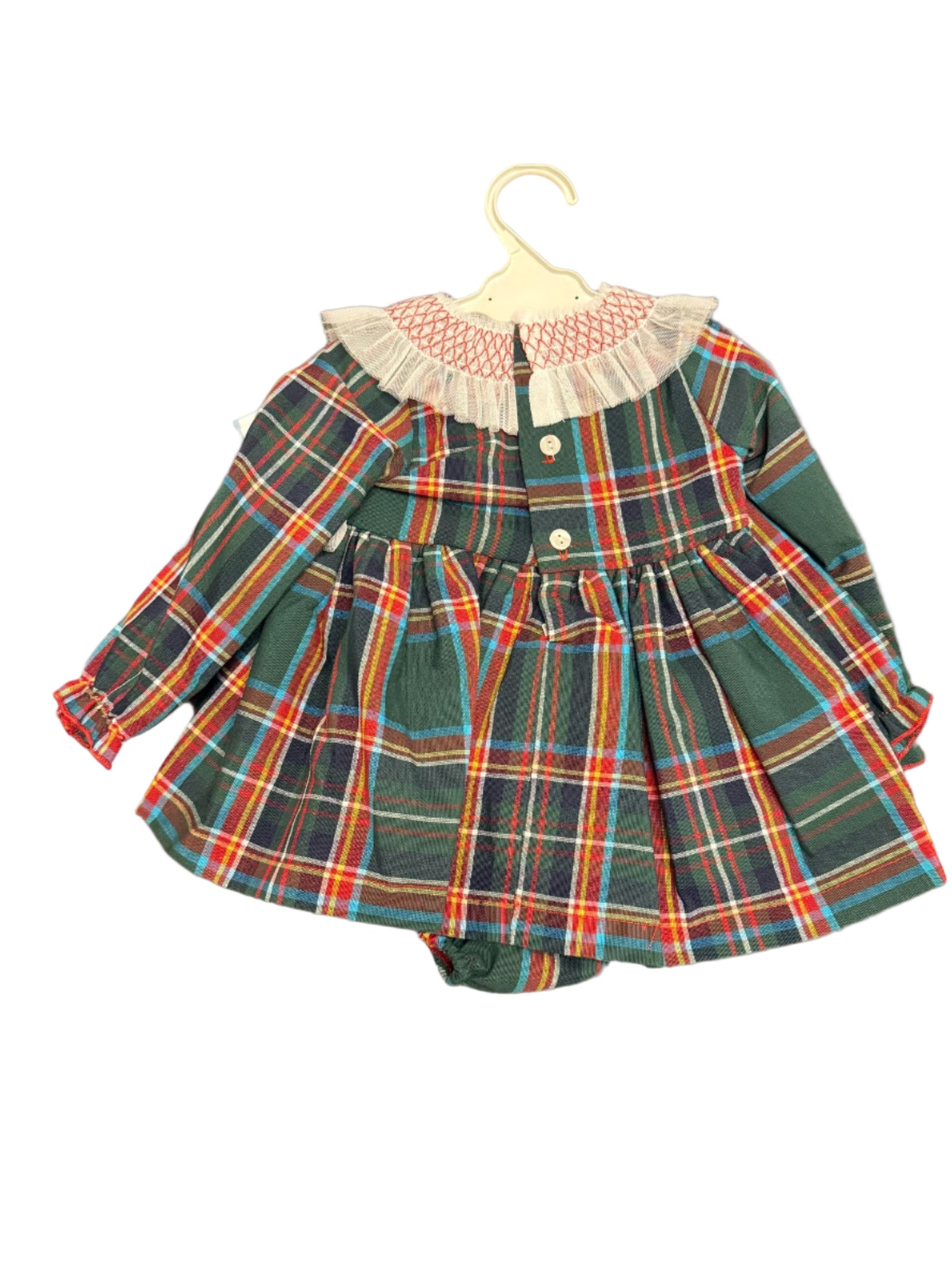 Ceyber Green Tartan Dress BS002