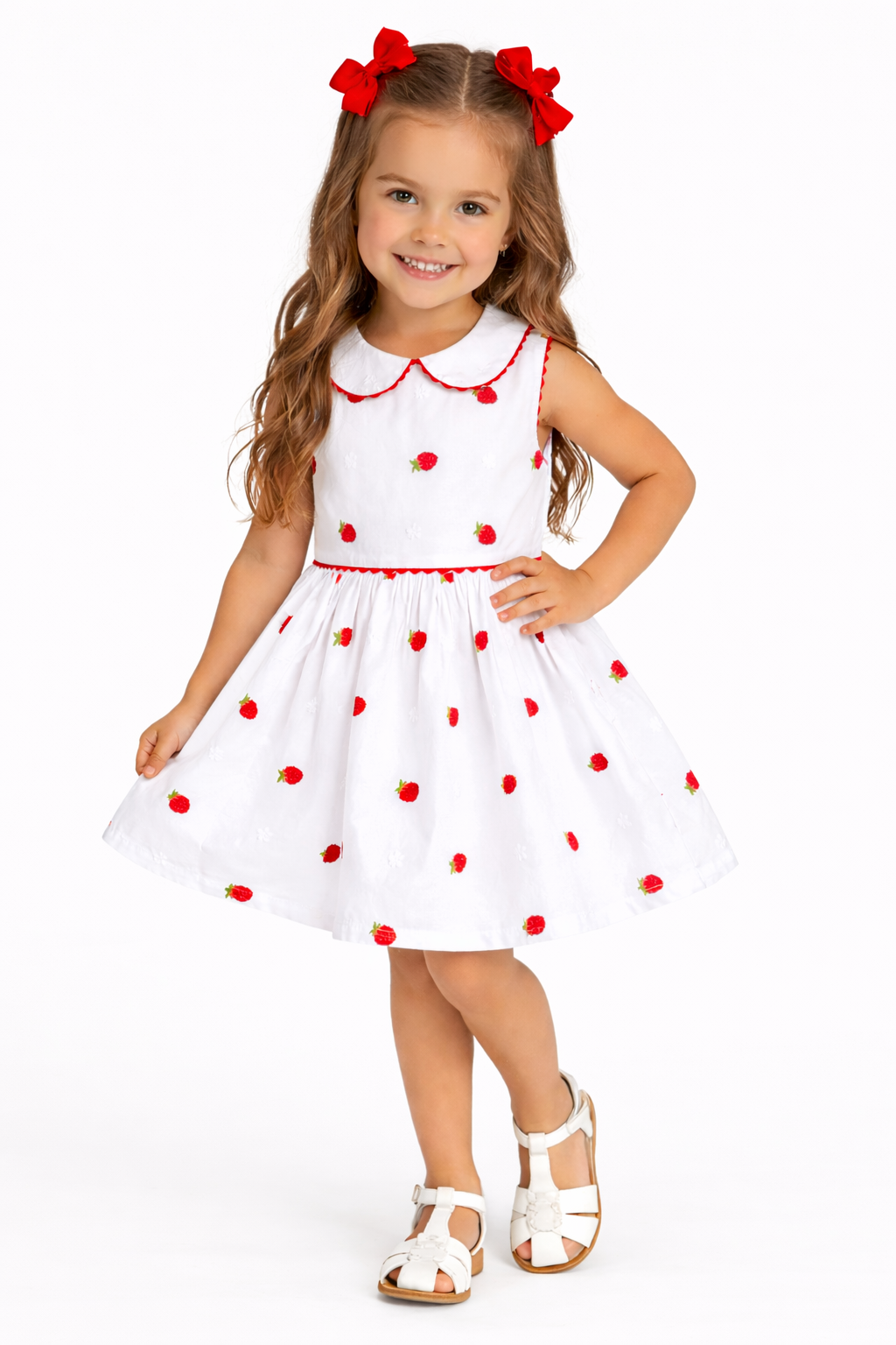 SS26 Deolinda Baby Girls Strawberry Dress