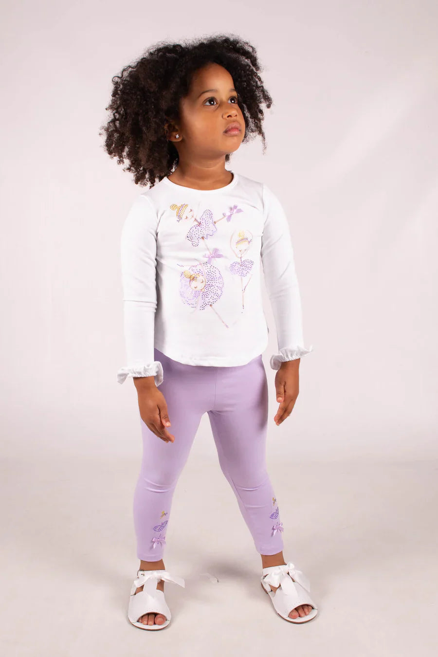 Beau KiD Girls Lilac Ballerina Legging Set