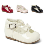 Sevva Toddler Girls Patent Leather Bow T-Bar Shoe (Multiple Colours) - Lily