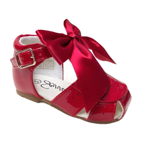 Sevva Girls Satin Bow Sandal 6 COLOURS - Terri