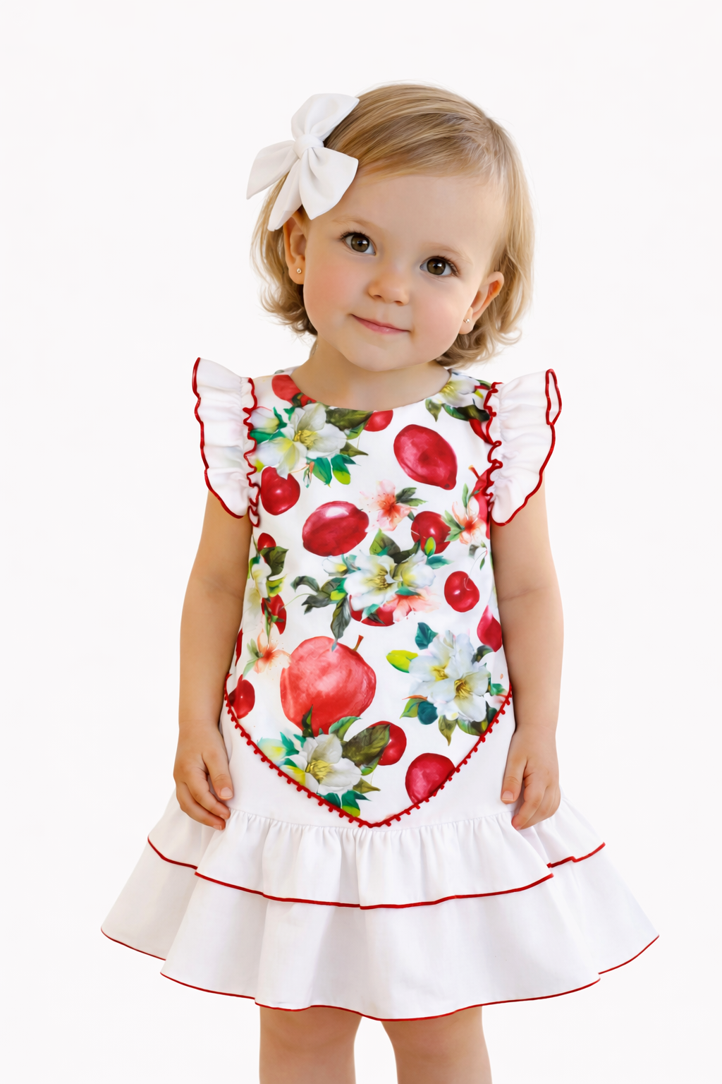 SS26 Miranda Girls Red Fruit Dress