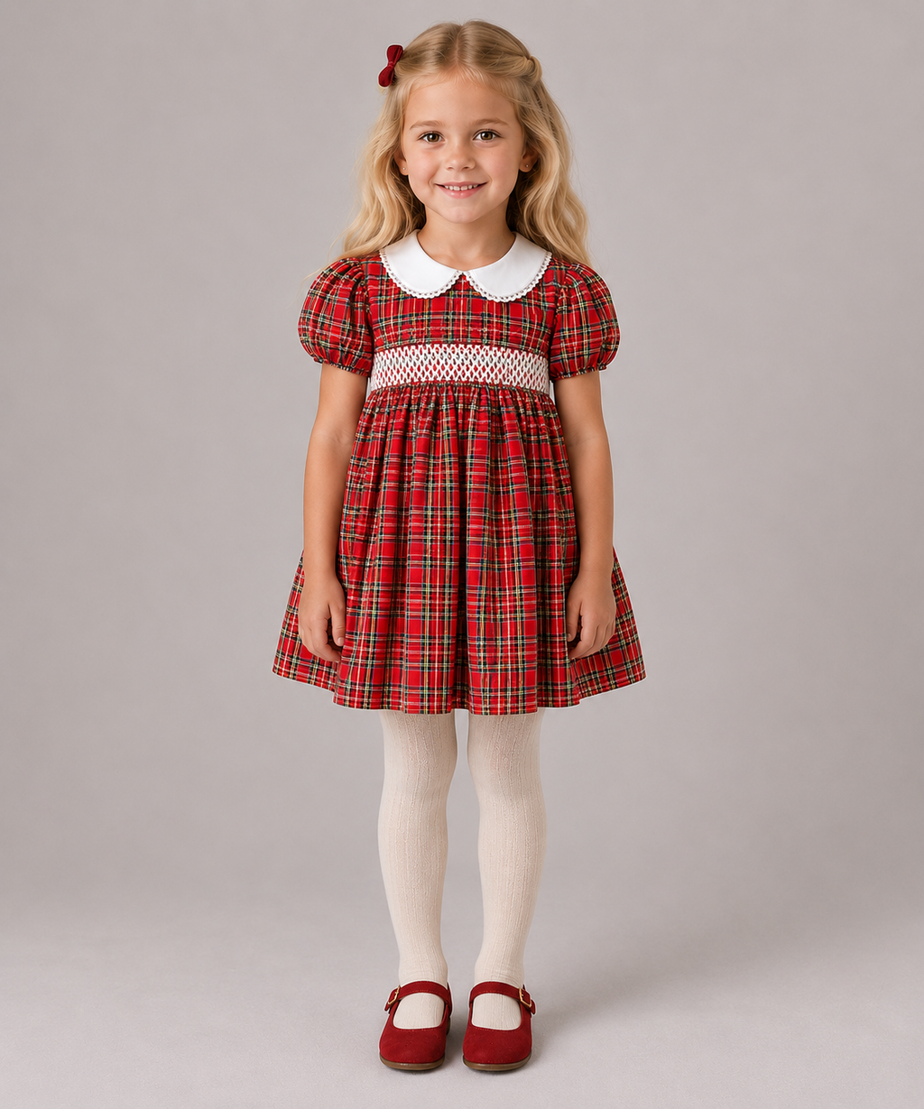AW26 Deolinda Red Tartan Dress