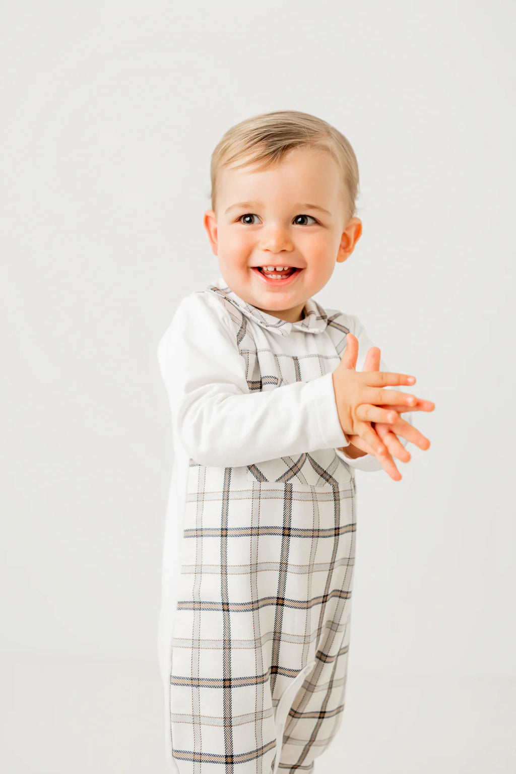 AW25 Patels & Co Boys Beige Dungaree Set Lawrie