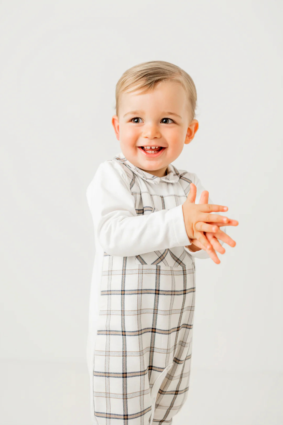 AW25 Patels & Co Boys Beige Dungaree Set Lawrie