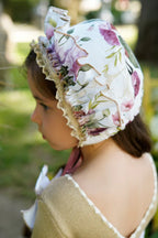 AW25 Ela Confeccion Girls Floral Dress & Matching Bonnet