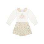 AW26 Chic by Deolinda Girls Multi Coloured Tweed Carriage Short Set