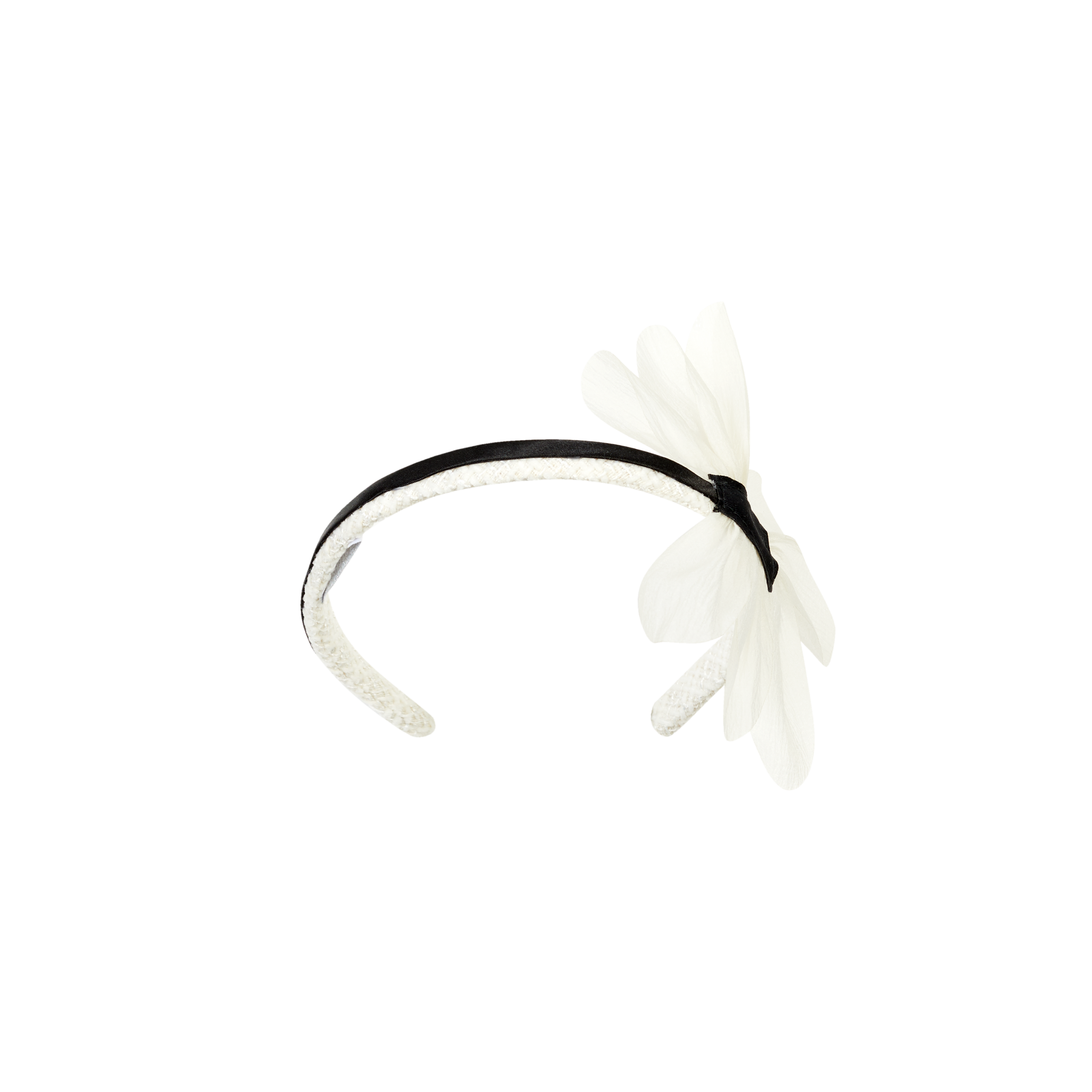 AW26 Deolinda by Chic Cream & Black Petal Headband