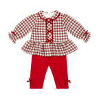 AW26 Chic by Deolinda Ivory & Red Legging Set
