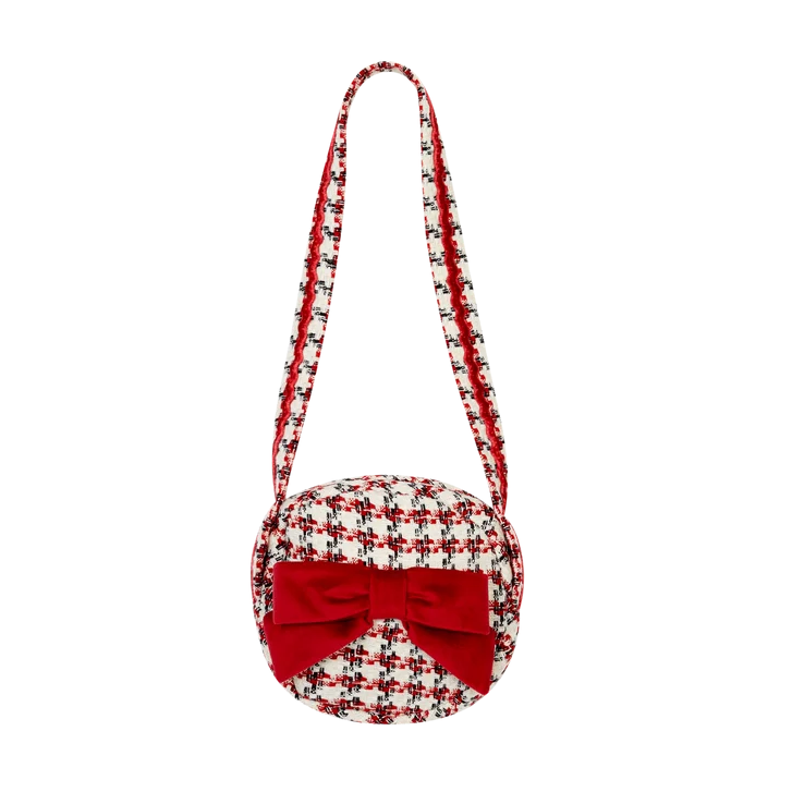 AW26 Chic by Deolinda Girls Red Tweed Handbag
