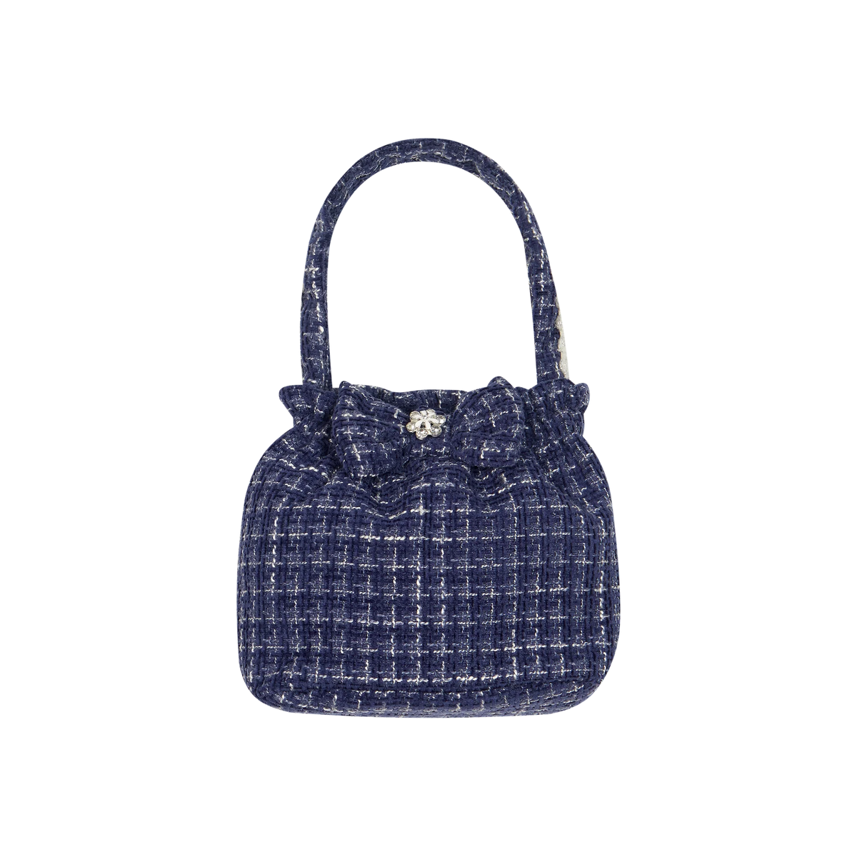 AW26 Deolinda Girls Navy Tweed Handbag