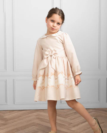 Caramelo Kids Girls Cream Carousel Dream Dress