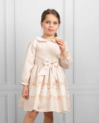 Caramelo Kids Girls Cream Carousel Dream Dress