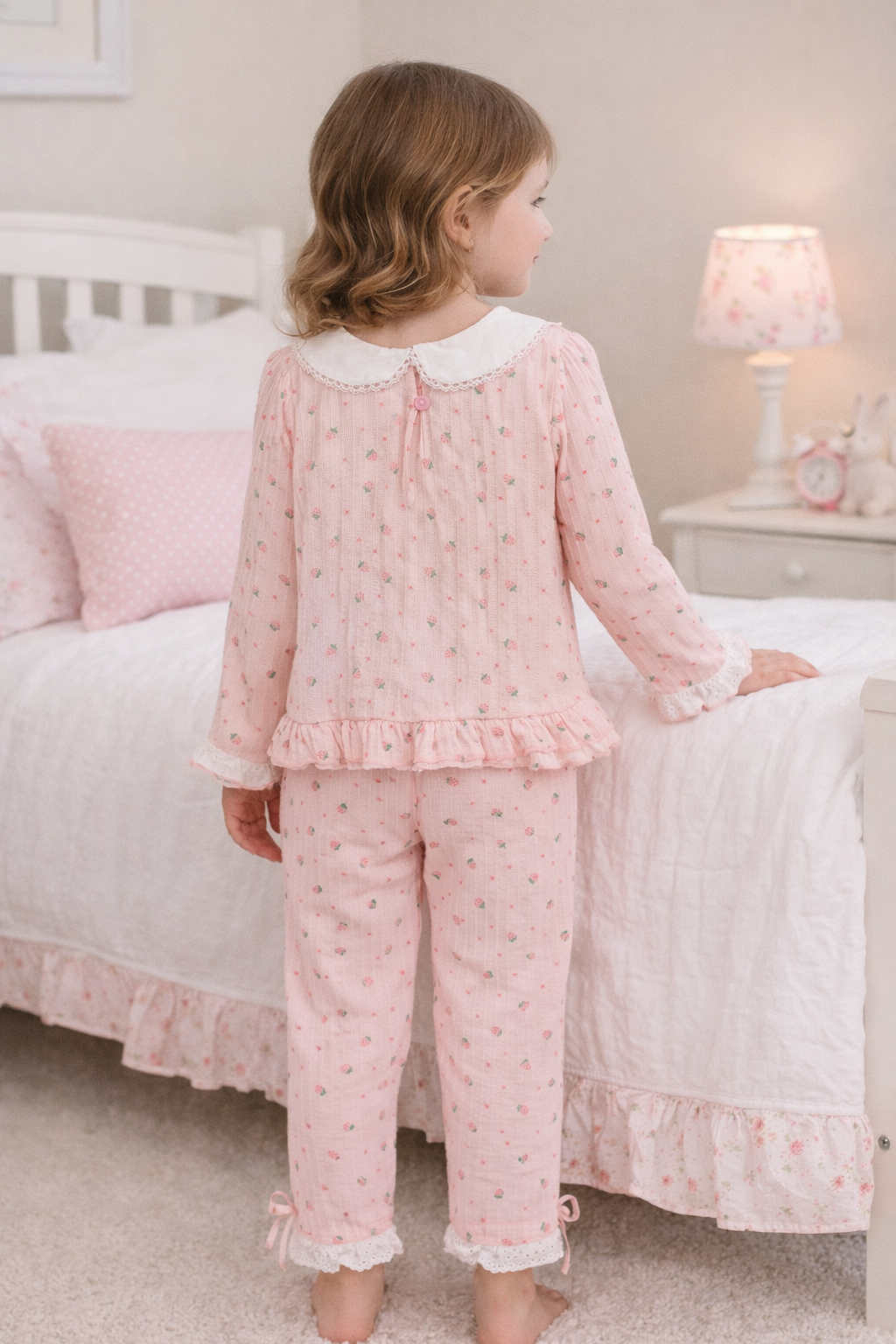 Beau Kid Girls Pink Pyjamas