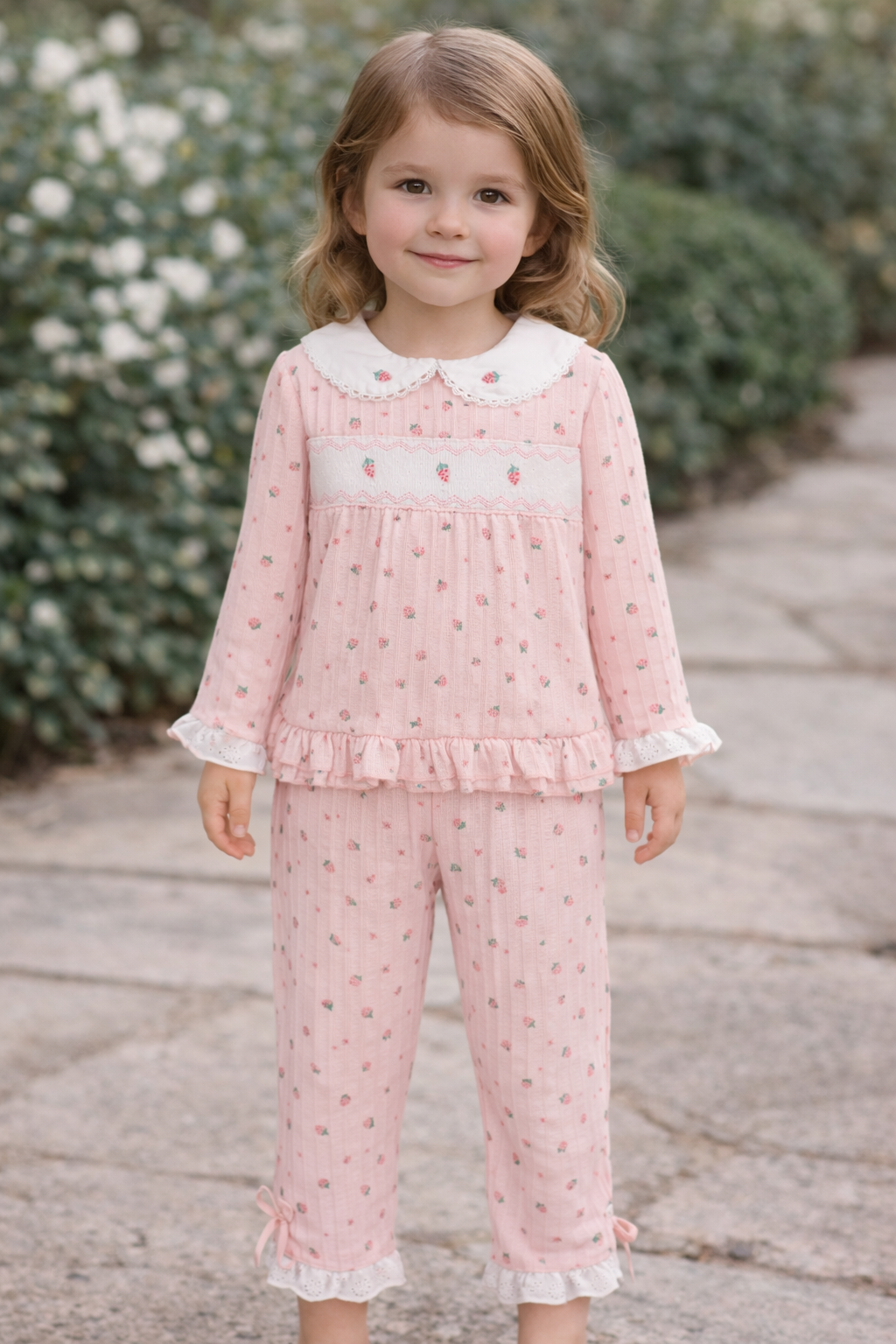 Beau Kid Girls Pink Pyjamas