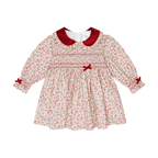 AW25 Deolinda Red Floral Smocked Dress