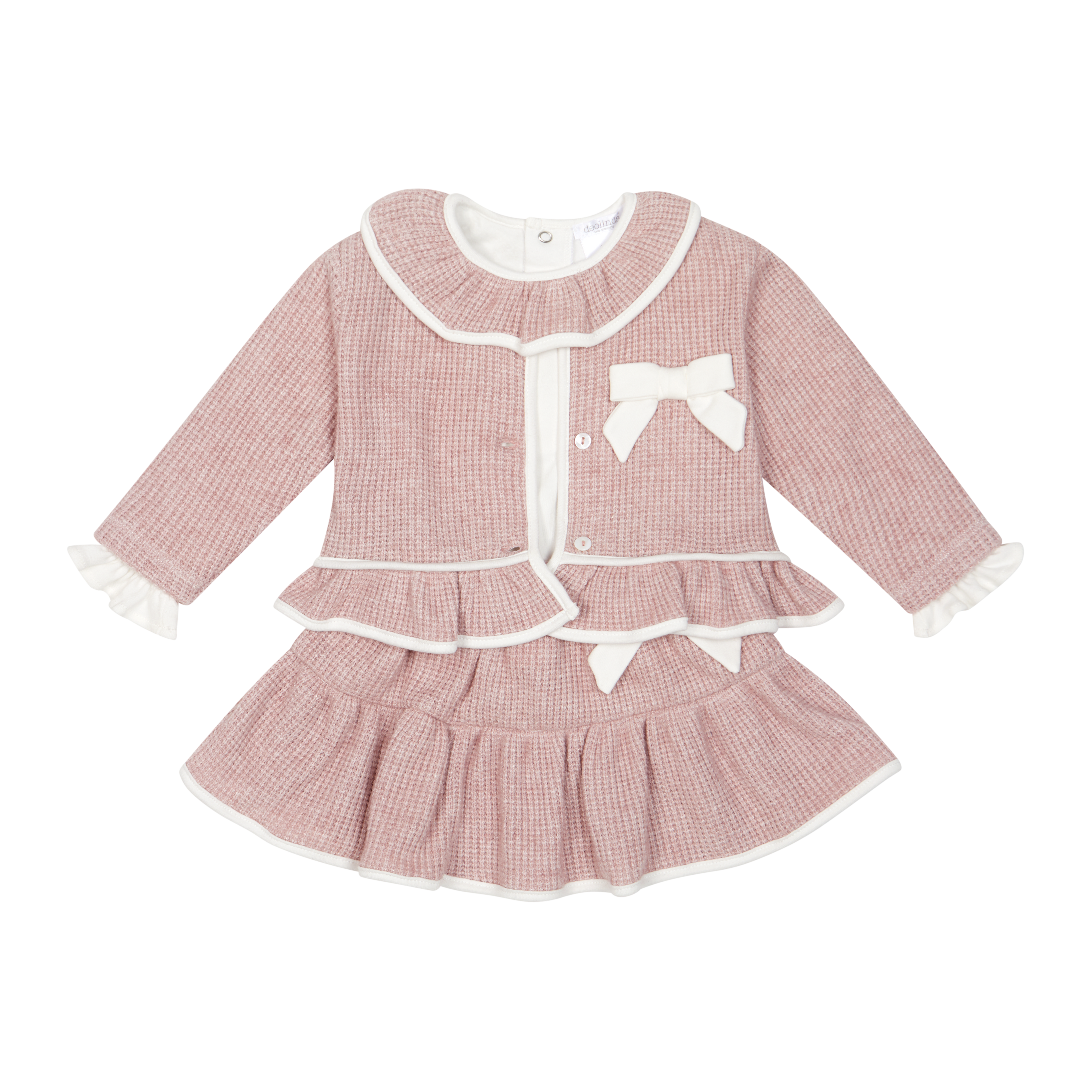 AW26 Deolinda Dusky Pink Three-Piece Skirt Set