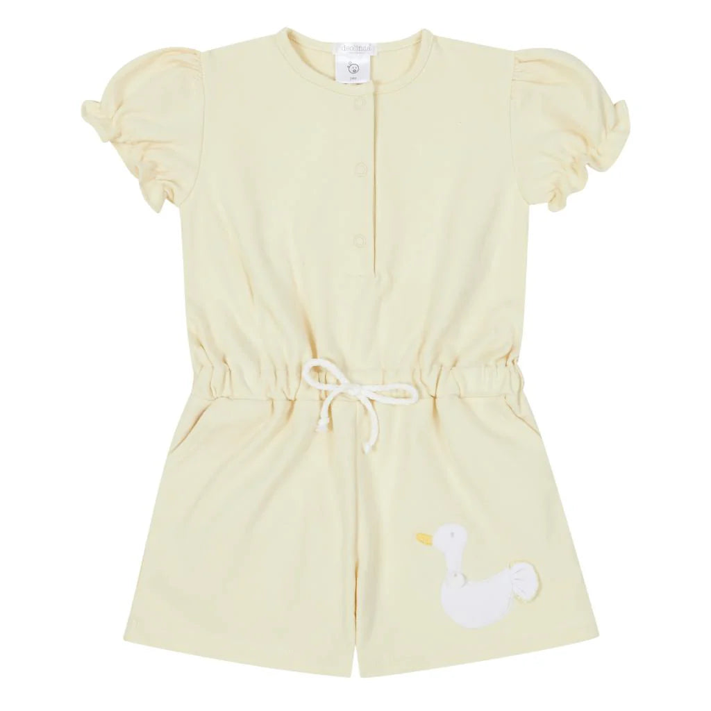 Deolinda Girls Lemon Duck Romper