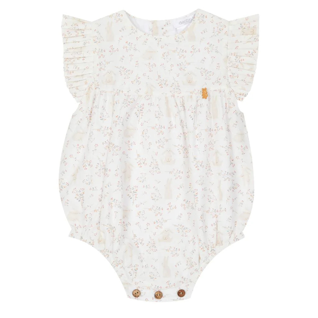 Deolinda Girls Bunny Print Romper