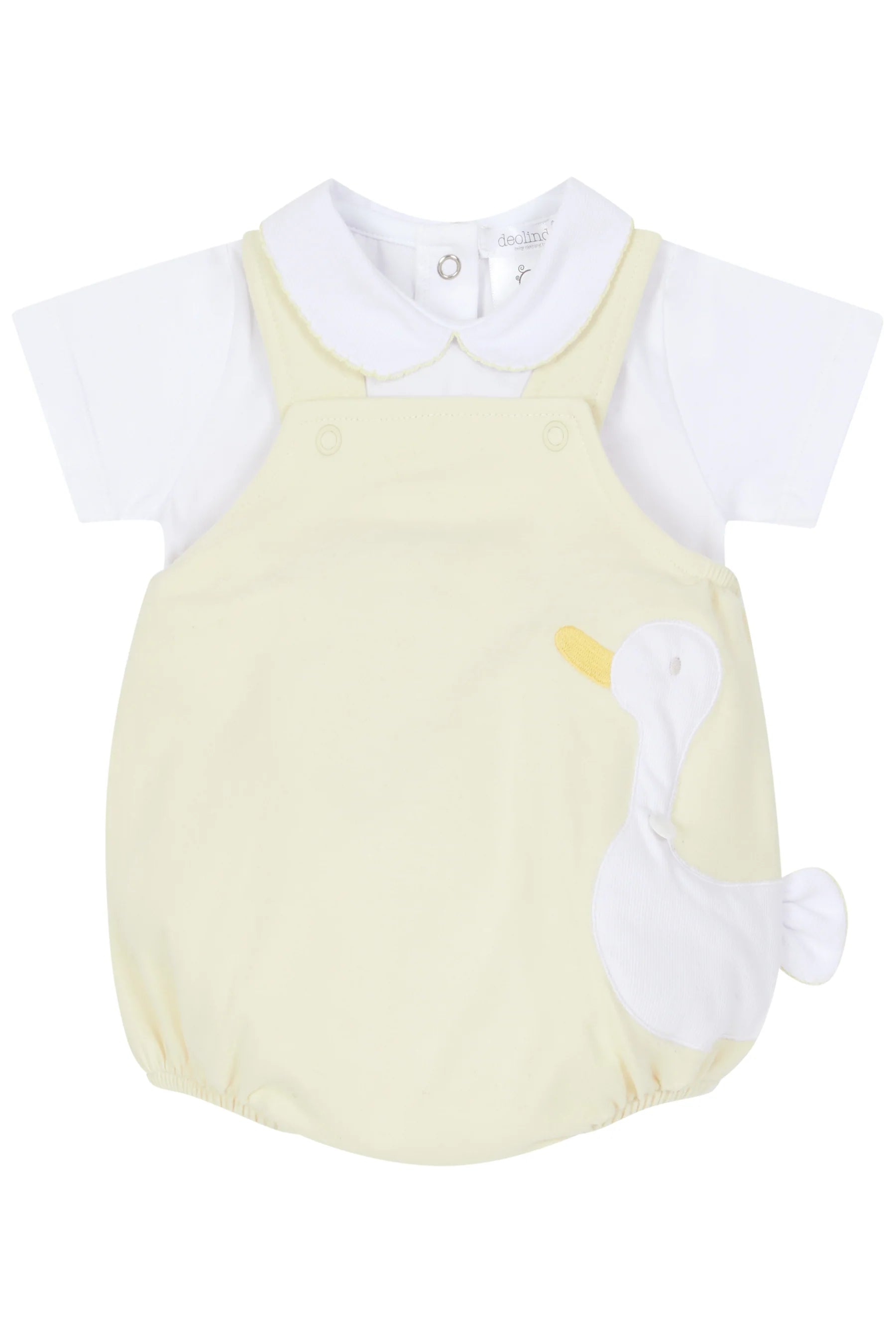 Deolinda Lemon Duck Dungaree Romper Set
