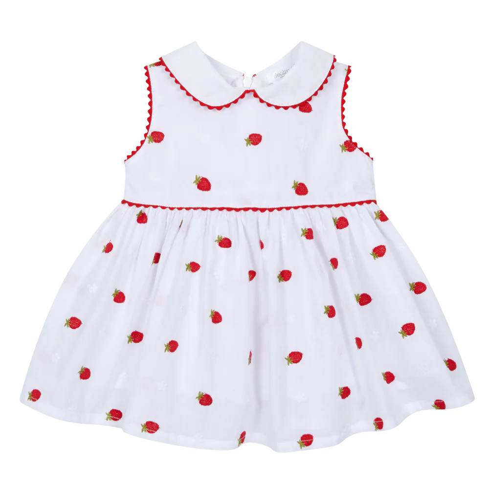 SS26 Deolinda Baby Girls Strawberry Dress