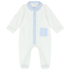 Deolinda Boys White & Blue Babygrow DBV24129