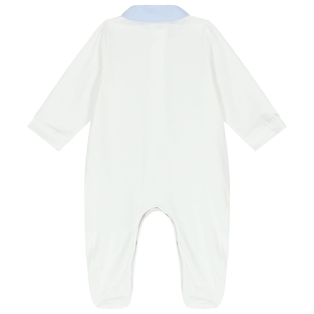 Deolinda Boys White & Blue Babygrow DBV24129