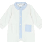 Deolinda Boys White & Blue Babygrow DBV24129
