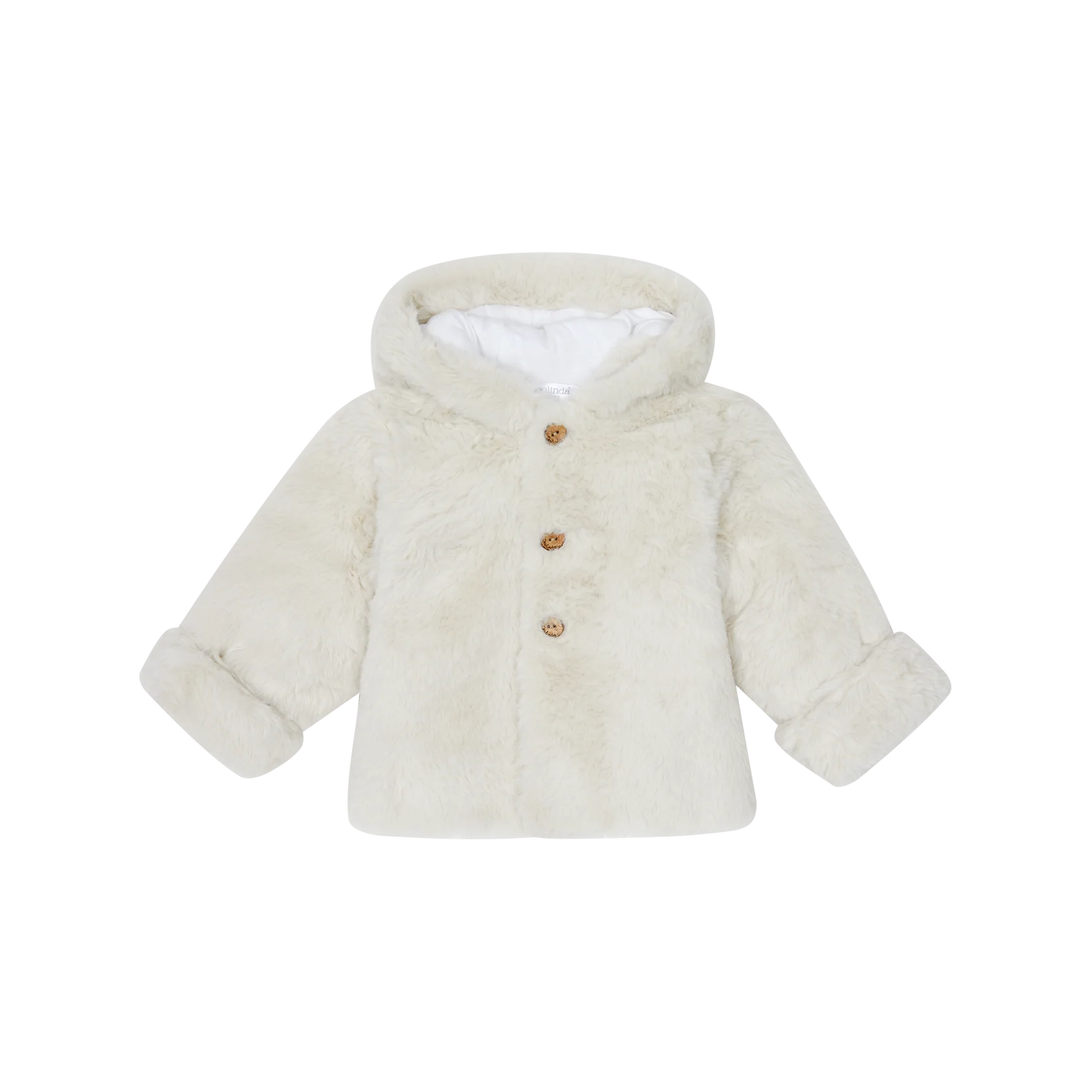 AW25 Deolinda Baby Girls Fur Jacket Beige