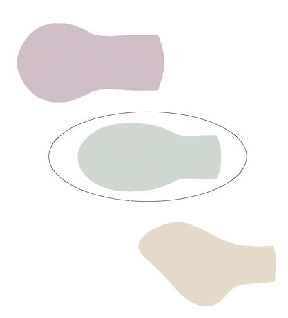 BIBS Colour Symmetrical Soother / Dummy 2 Pack Latex – Ivory & Sage (Size 1, 0+ Months) [2121416]