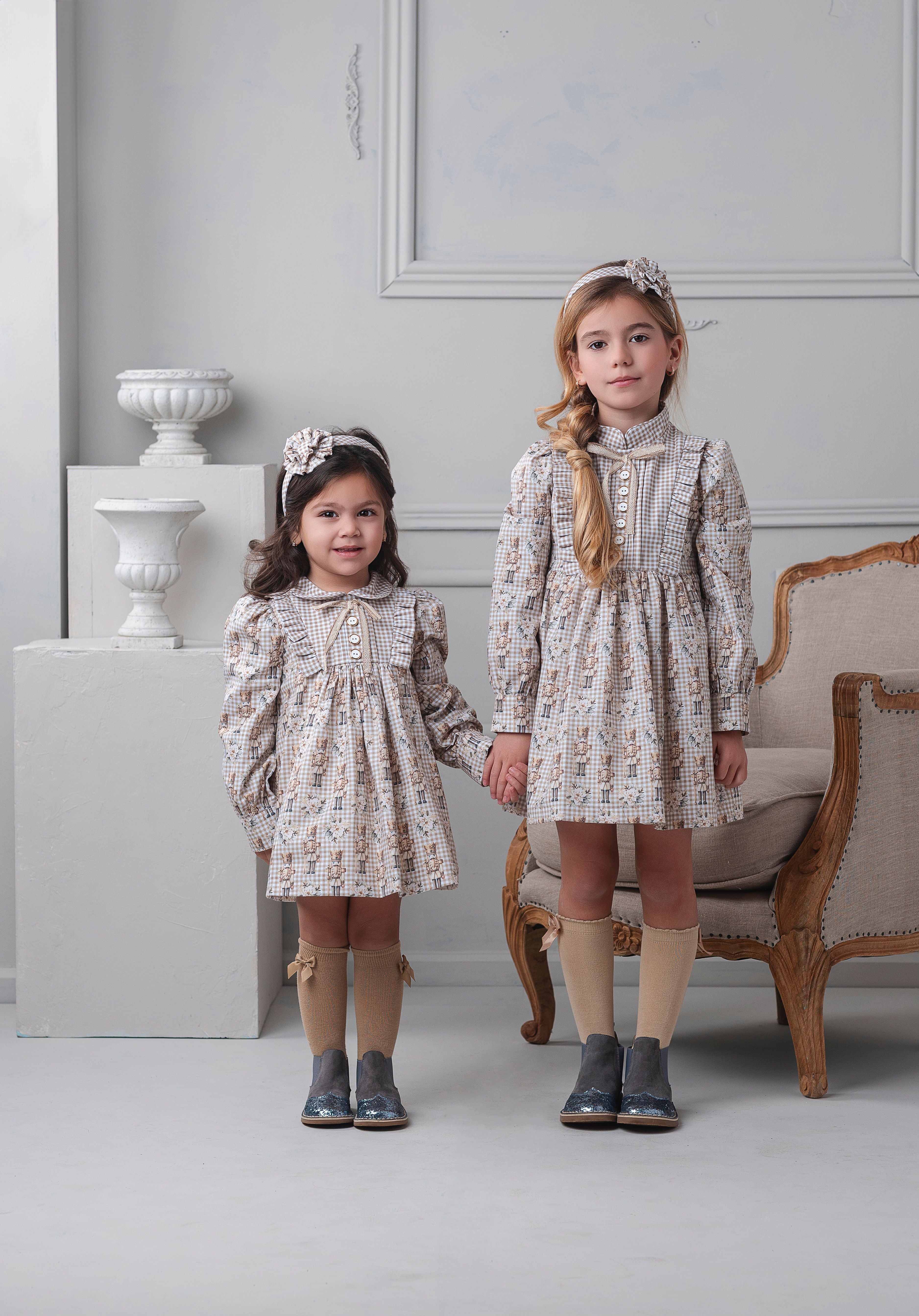 PRE ORDER AW25 Rochy Girls Beige Nutcracker Dress 26703