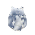 Deolinda Unisex Stripe White & Blue Romper DBV24523