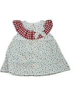 Deolinda Baby Girls Floral and Gingham Dress