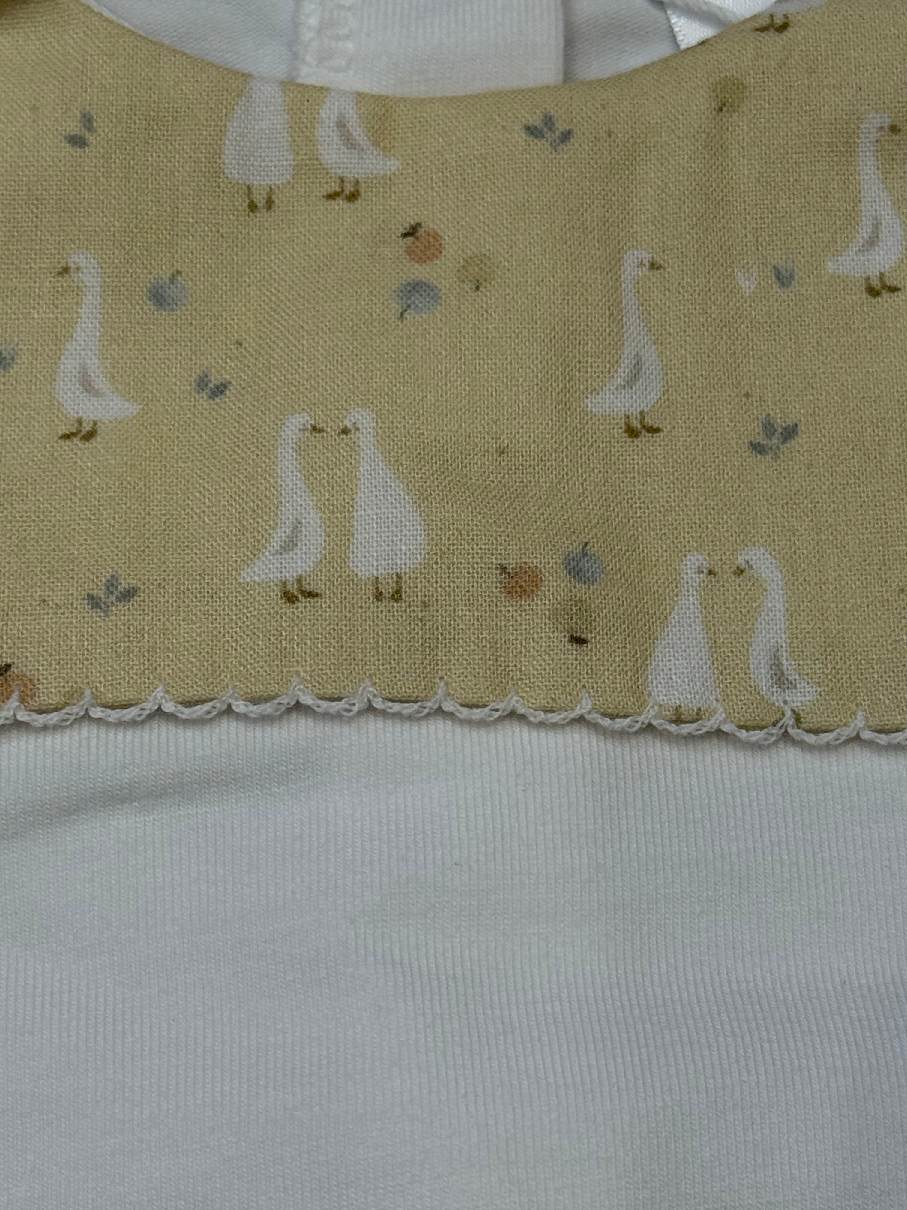 Deolinda Unisex White & Lemon Duck Baby Grow DBV23304