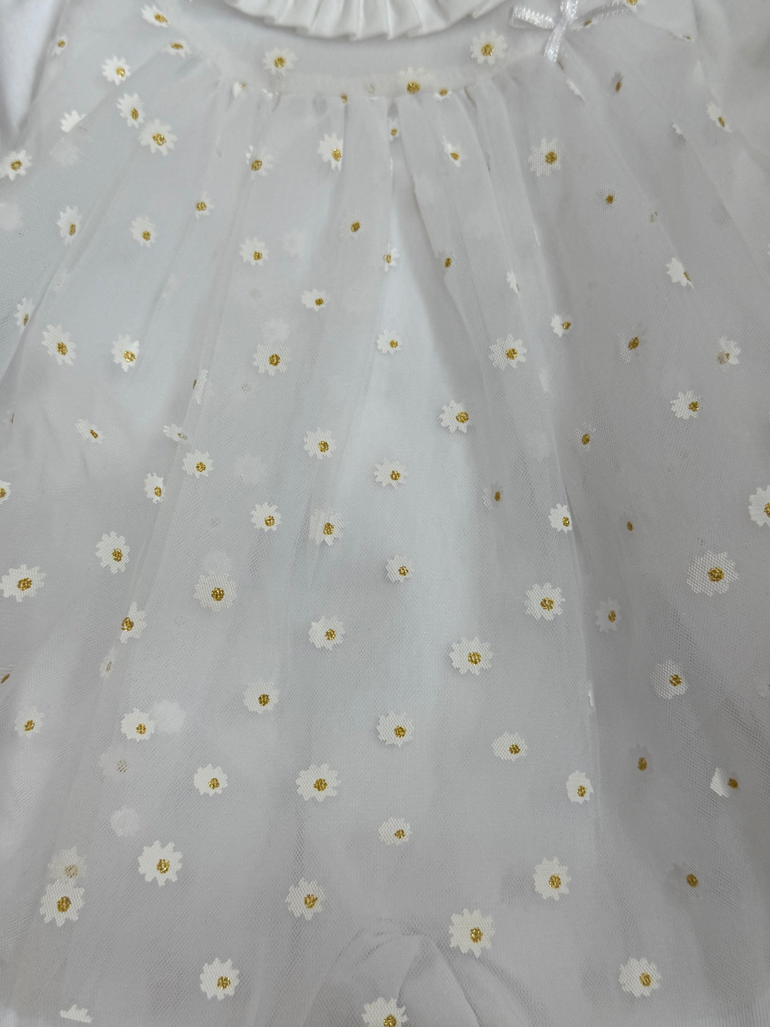 Deolinda by Chic Girls White Daisy Babygrow DBV24108