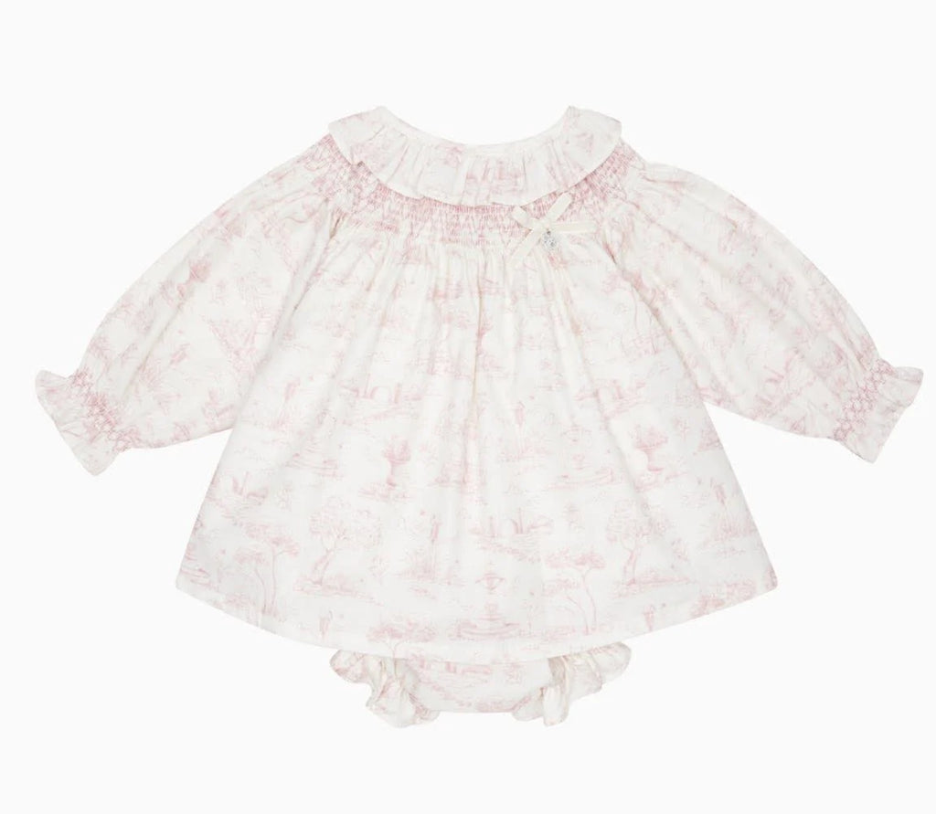 AW25 Deolinda Girls Smocked Dress with Matching Bloomers
