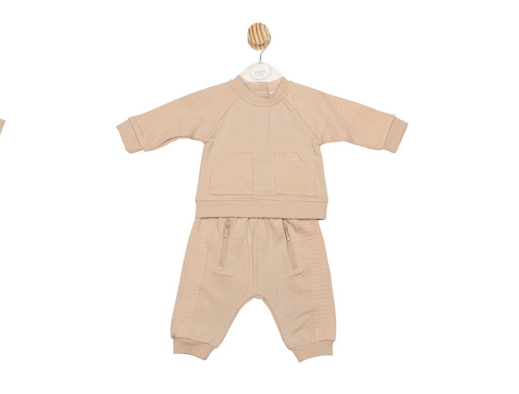 AW25 Mintini Boys Beige Top & Jogpant MB6641A